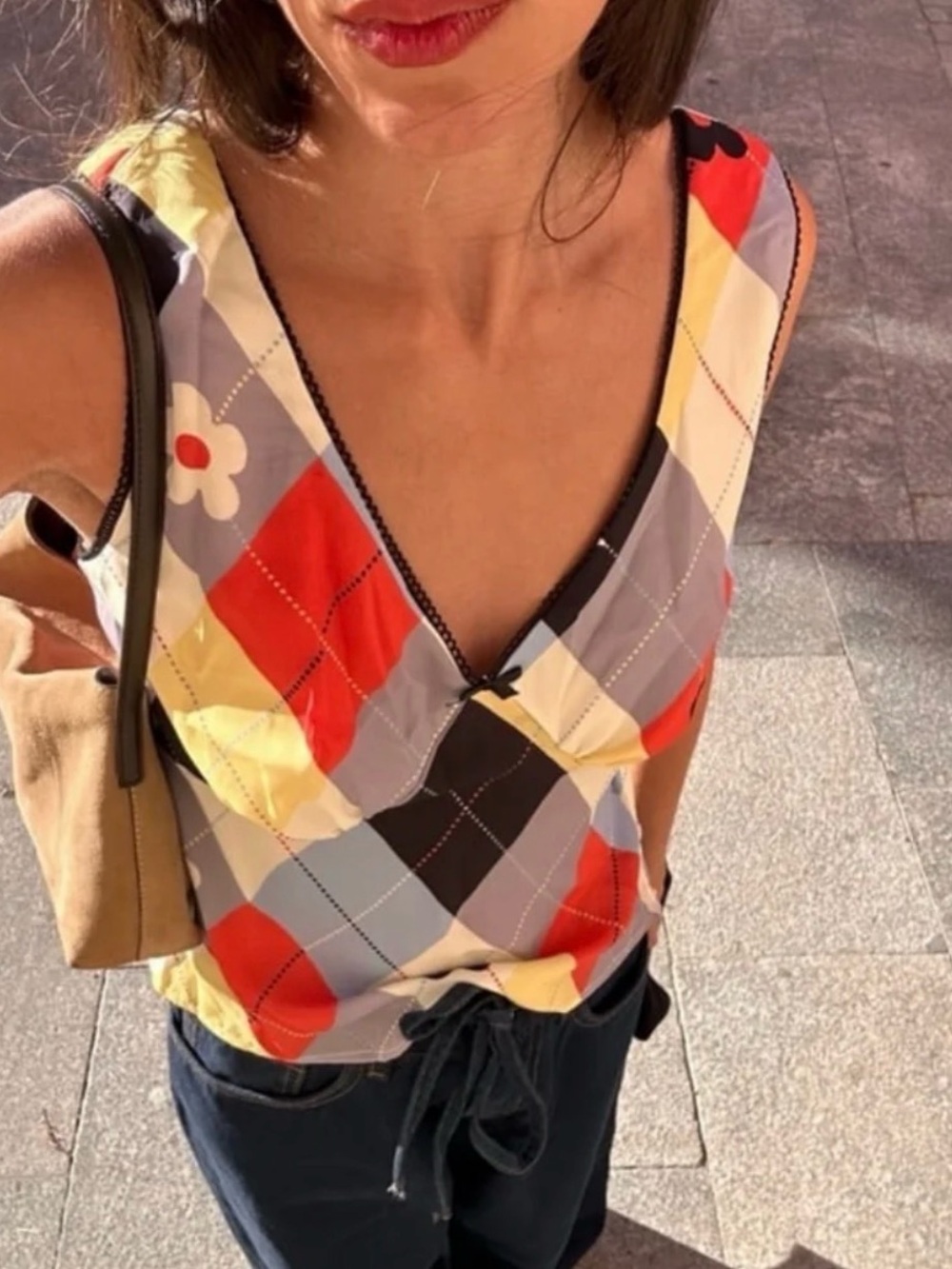 NWT Lisa Says Gah The Lia in Cirque Argyle - Picture 2 of 8